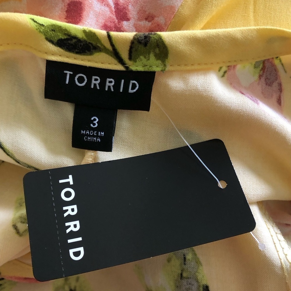 NWT Torrid Maxi Challis Trapeze Dress - Picture 9 of 11